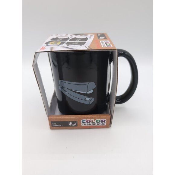 Mug The Office TV Series Zak! Color Change Mug 15oz Stapler in Jell-O prank New - Picture 3 of 3